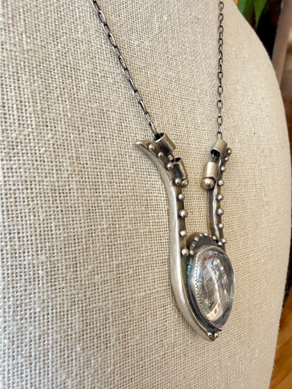 Acid Queen "Dejah" Necklace with Rutilated Quartz - Picture 4 of 11